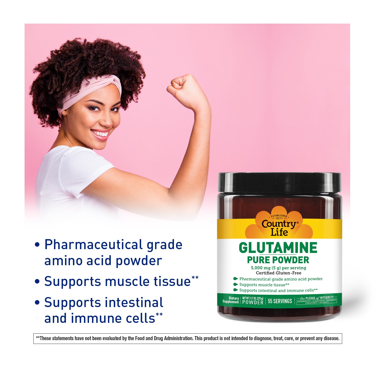 Glutamine Pure Powder media carousel view 3