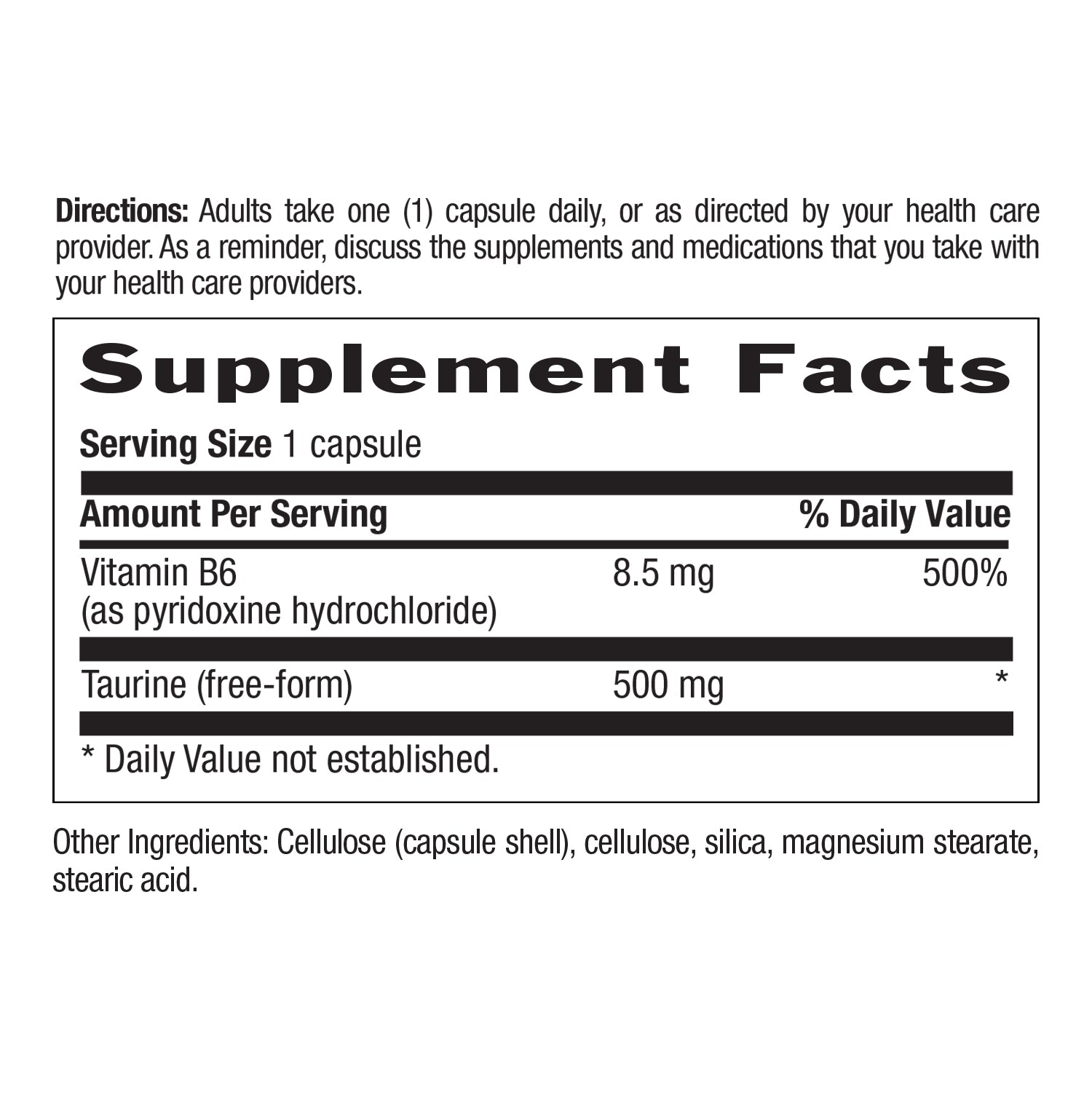 Taurine 500 mg media carousel view 6