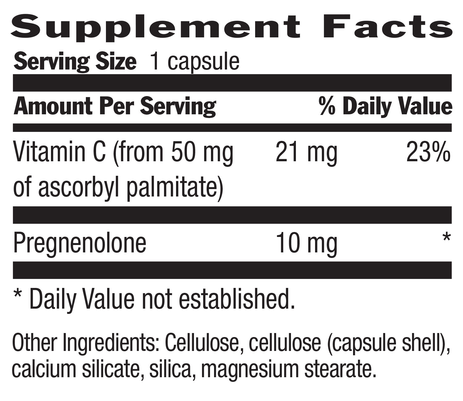 Pregnenolone Caps 10 mg media carousel view 3