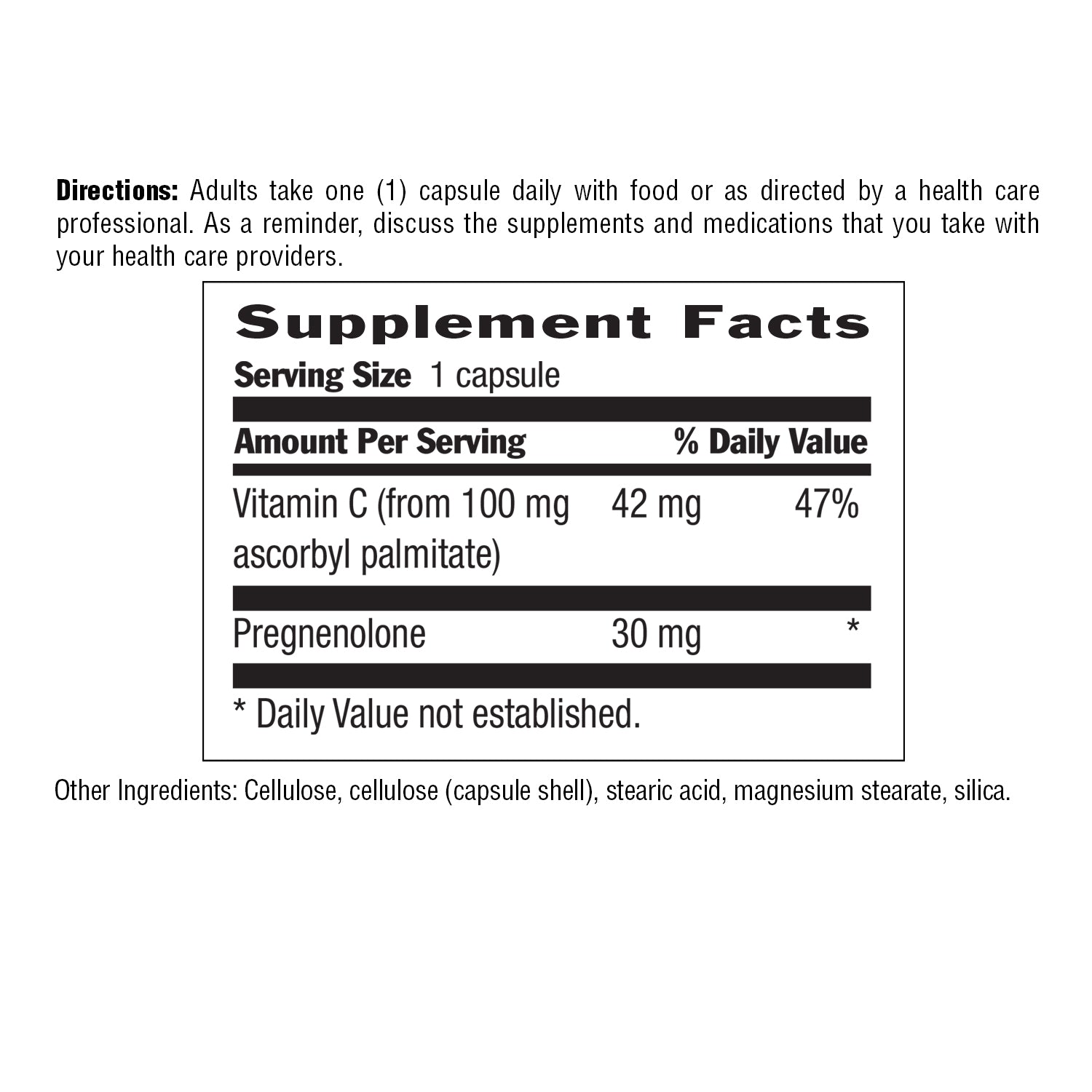 Pregnenolone Caps 30 mg media carousel view 6