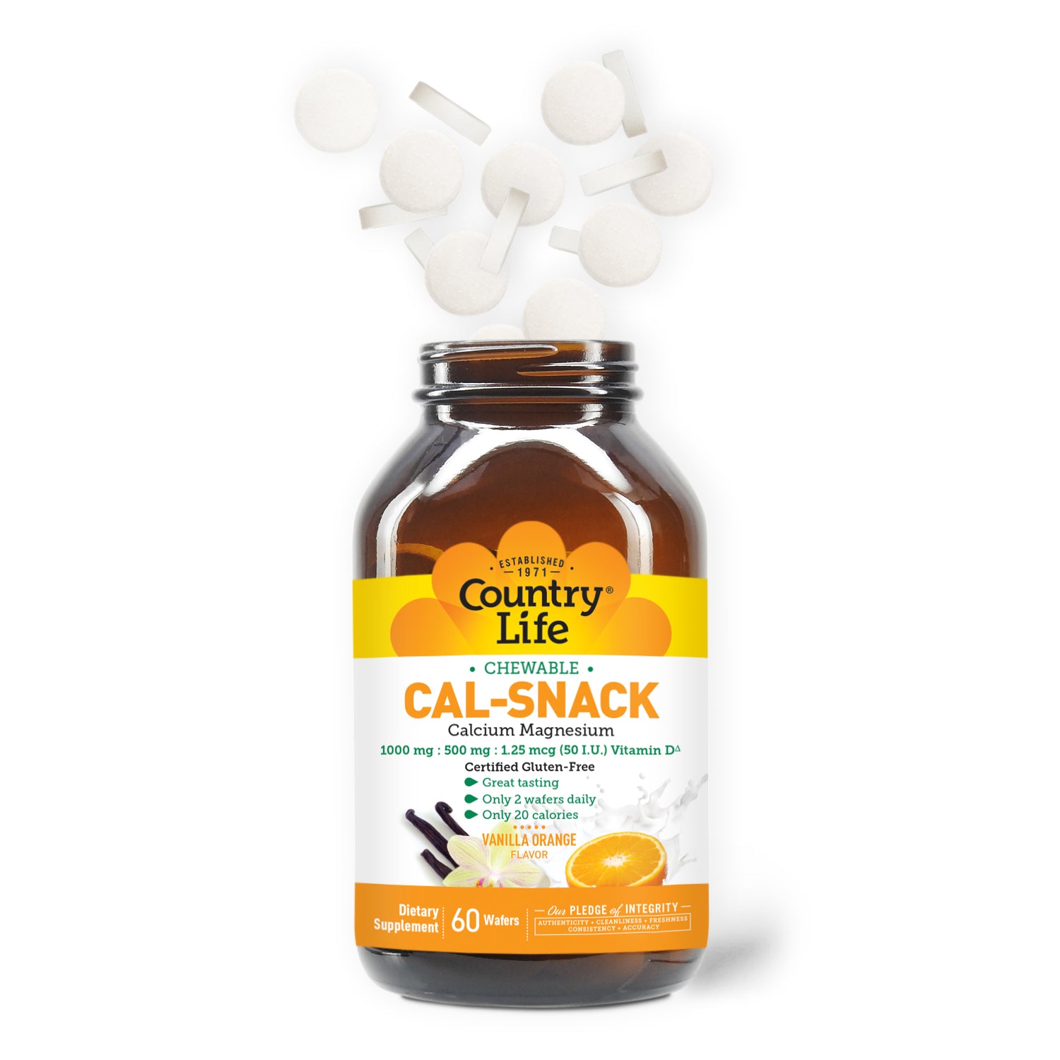 Chewable Cal-Snack Calcium Magnesium 1000 MG 60 Count media carousel view 3