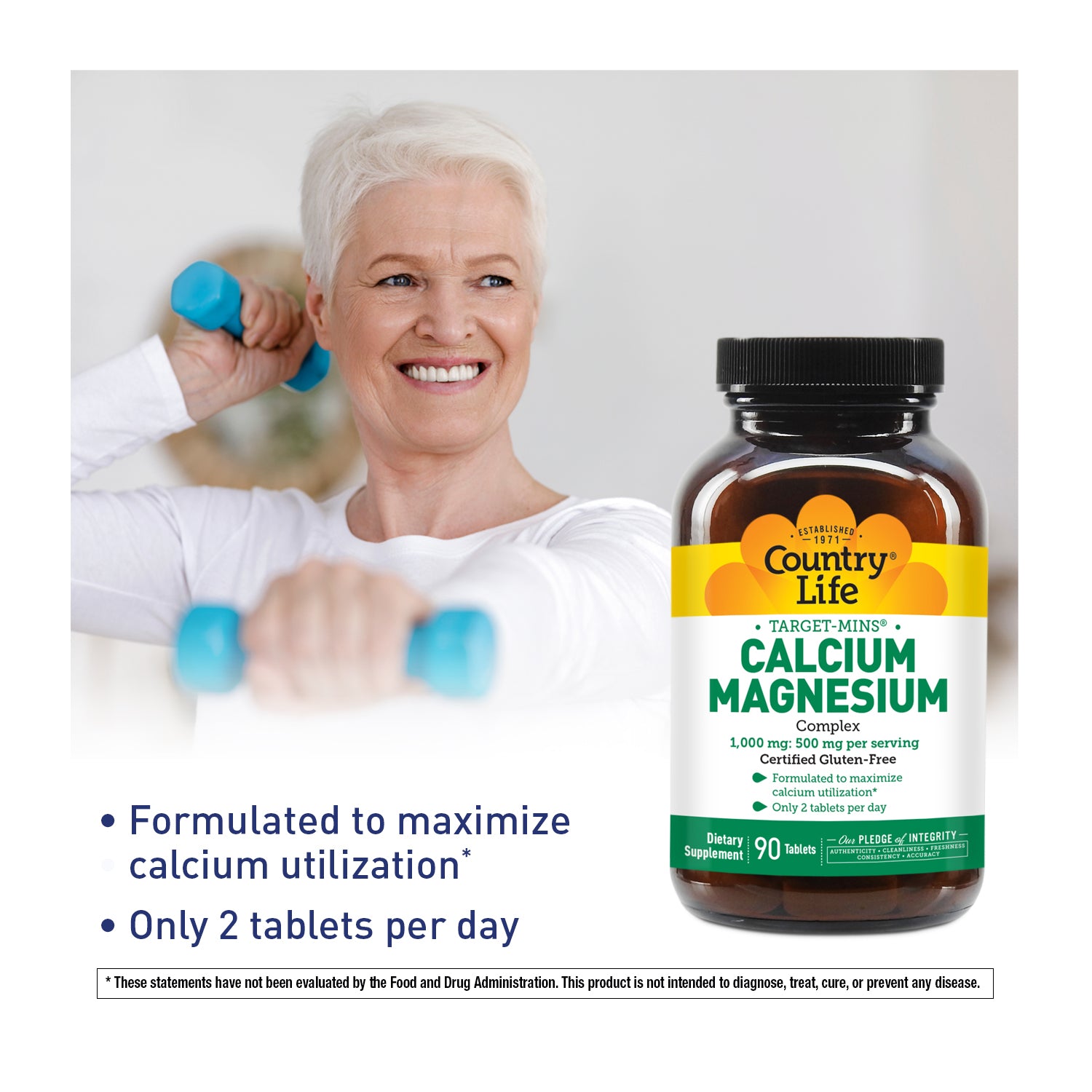 Target Mins Calcium Magnesium Complex - formulated to maximize calcium utilization & only 2 tablets per day. media carousel view 4