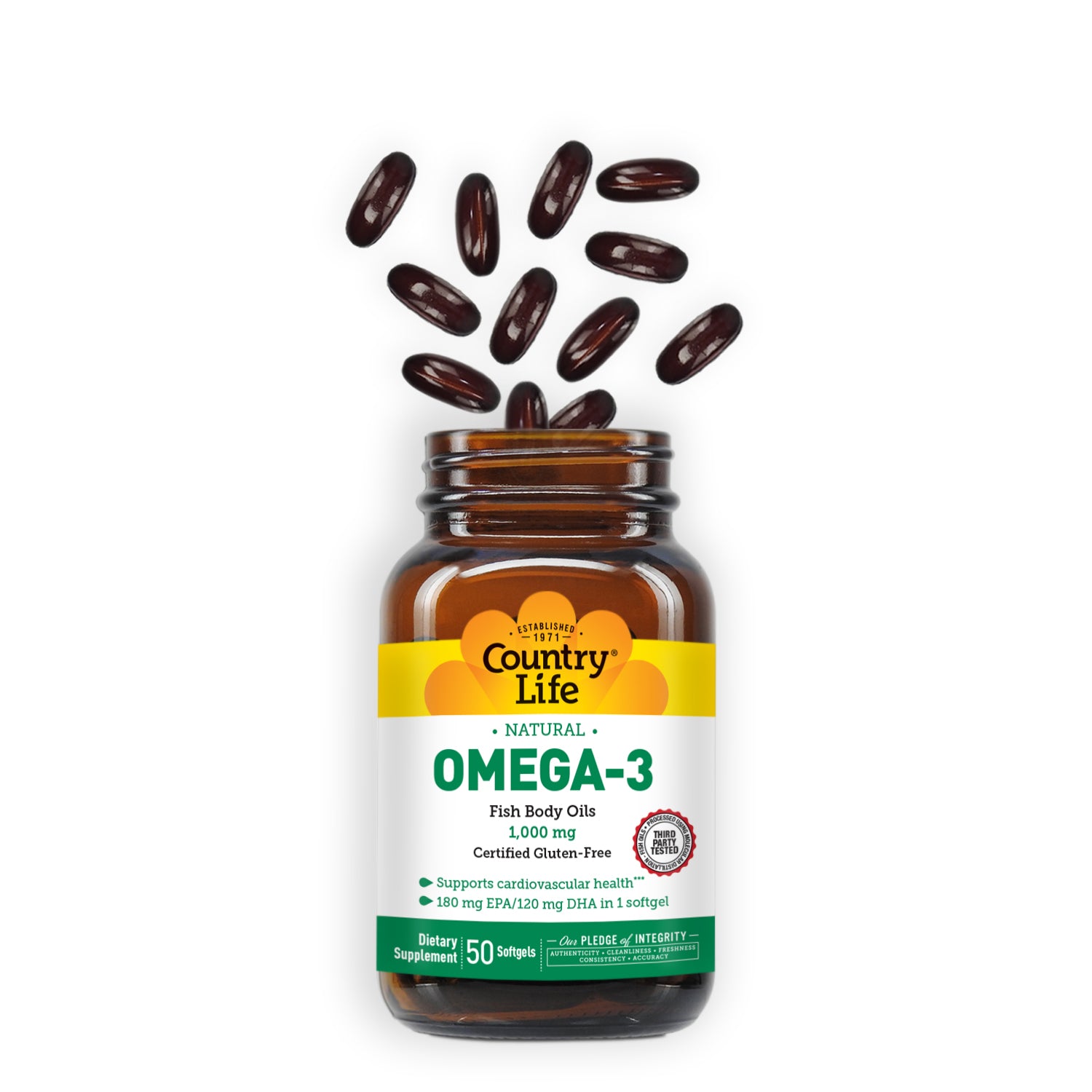 Omega-3 Fish Oil 1000 mg media carousel view 3