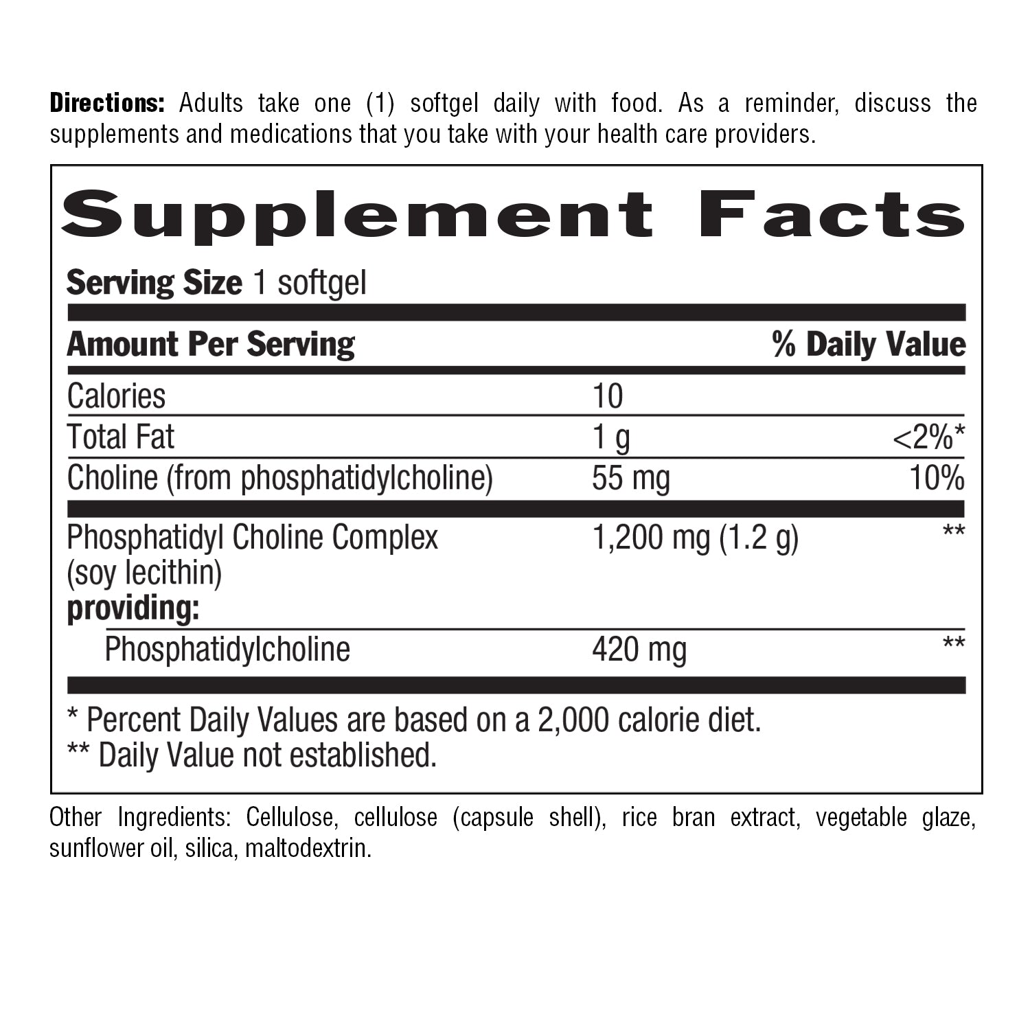 Phosphatidyl Choline Complex 1200 mg media carousel view 6