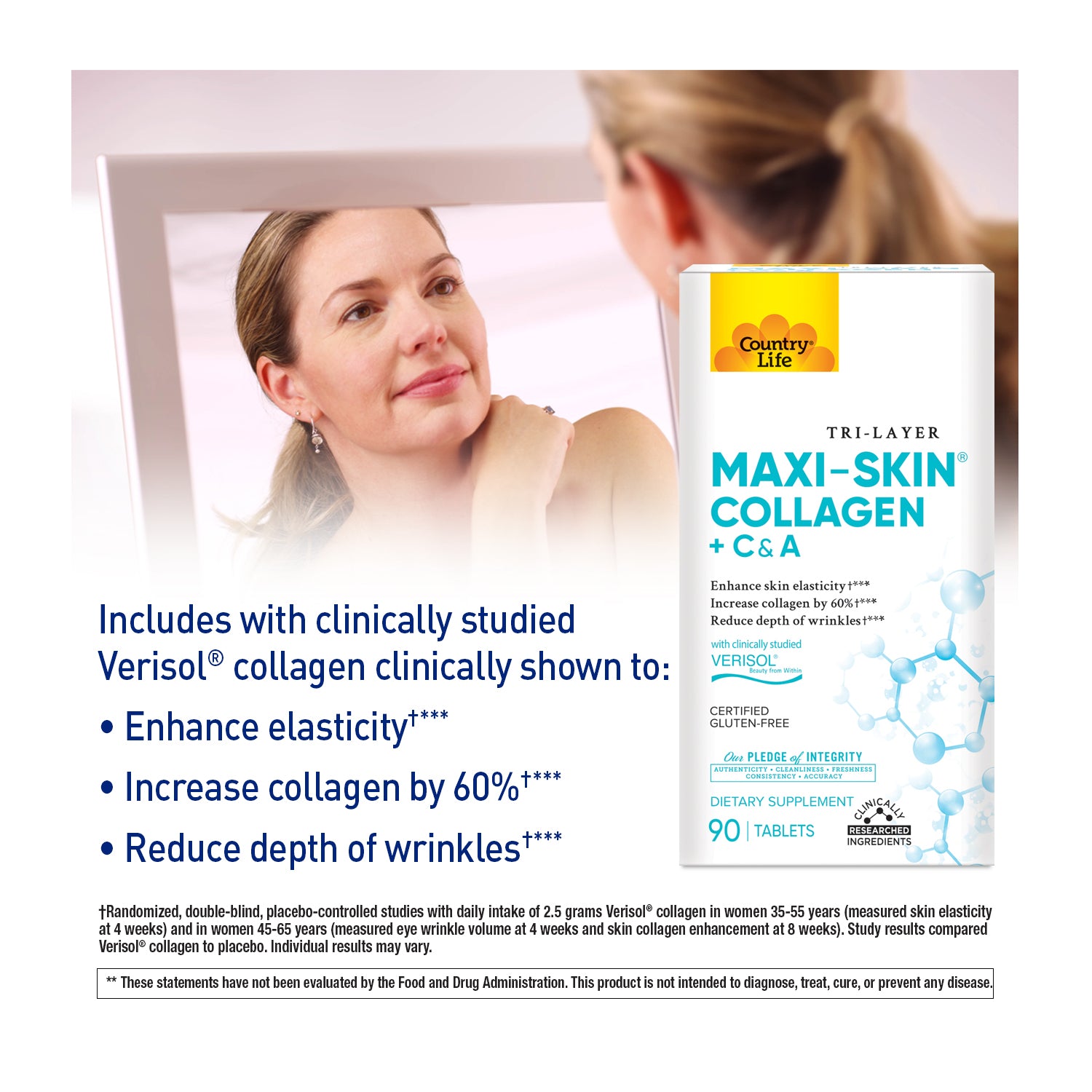 Maxi-Skin® Collagen + C&A Tablets media carousel view 4