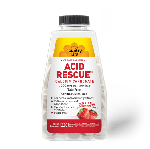 Acid Rescue™ Calcium Carbonate Berry Flavored featured media carousel view