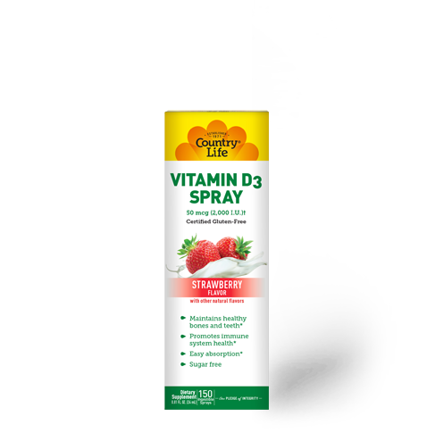 garden of life vitamin d spray Vitamin D3 Spray, Strawberry: Bone, Immune, & Heart Health Support – Country Life Vitamins