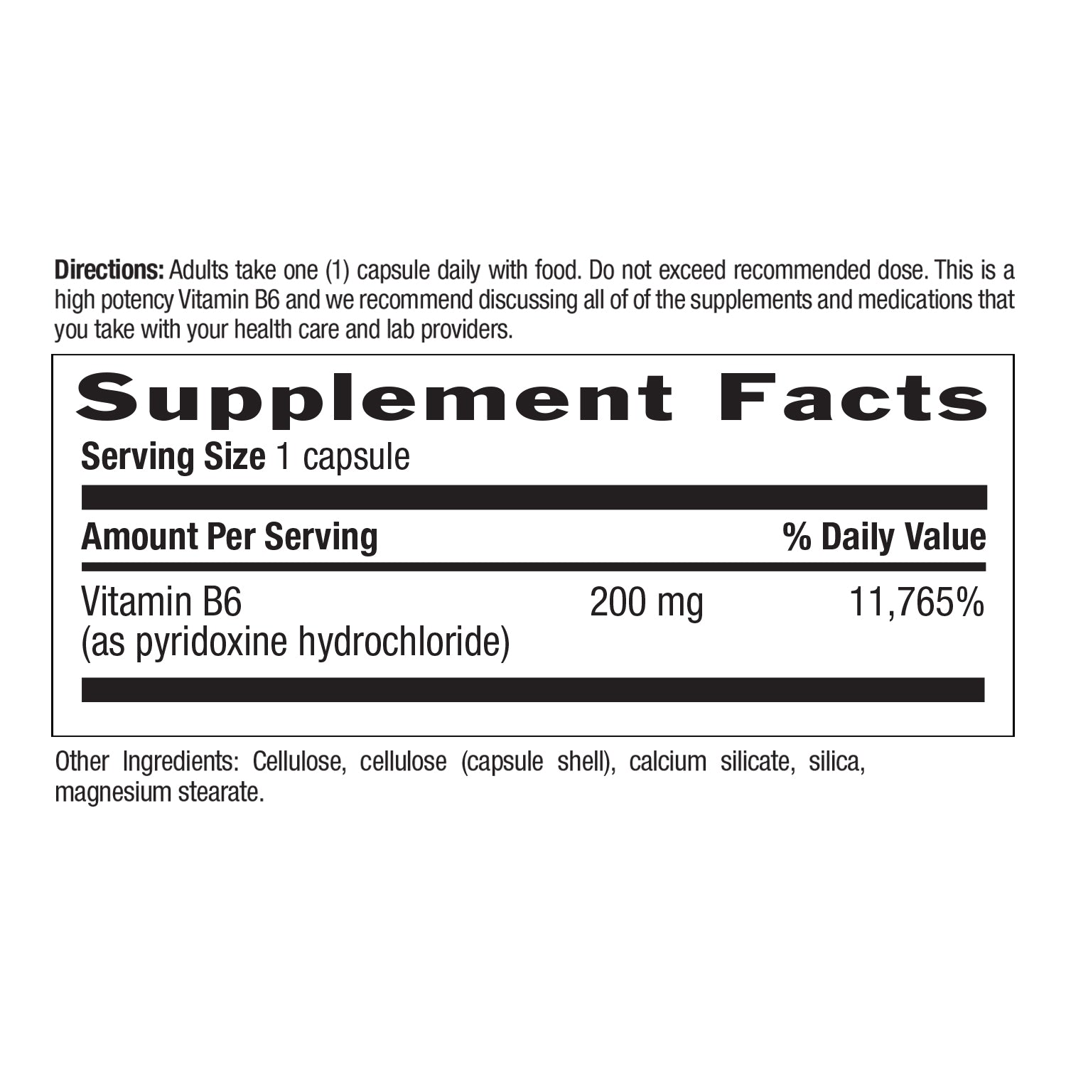 Vitamin B-6 200 mg media carousel view 6