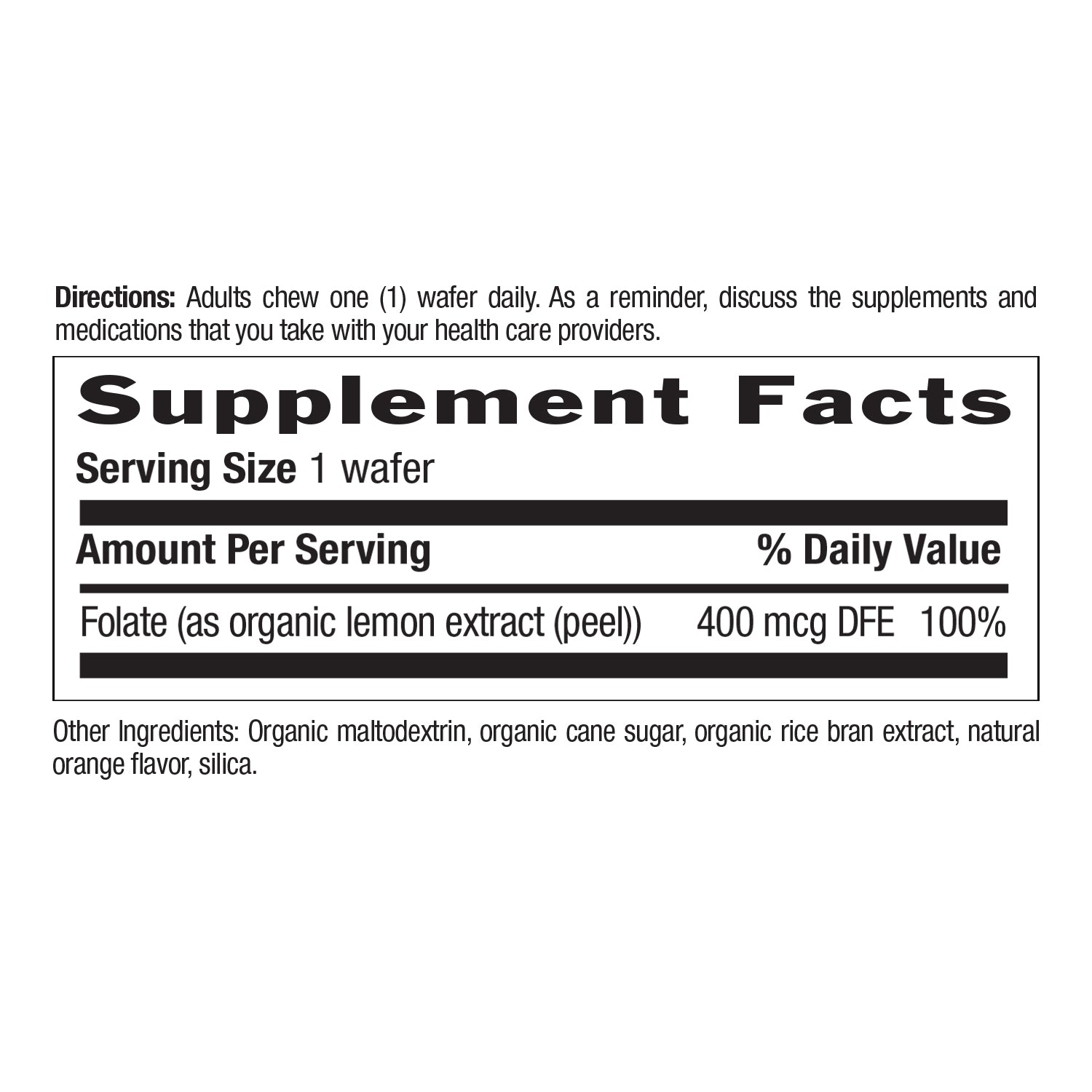 Folate 400mcg DFE media carousel view 6