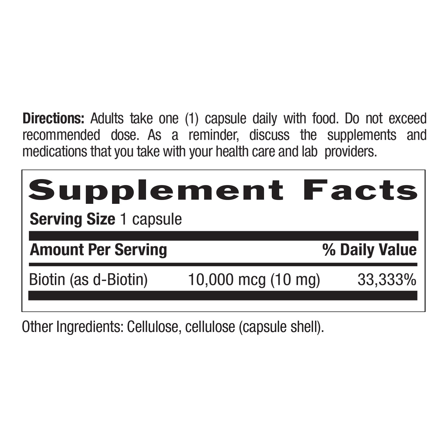 High Potency Biotin 10 mg media carousel view 6