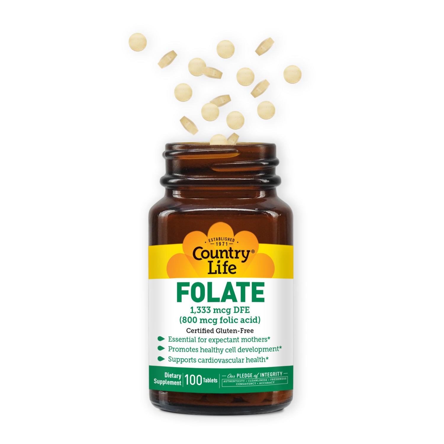 Folate 800 mcg Folic Acid media carousel view 3