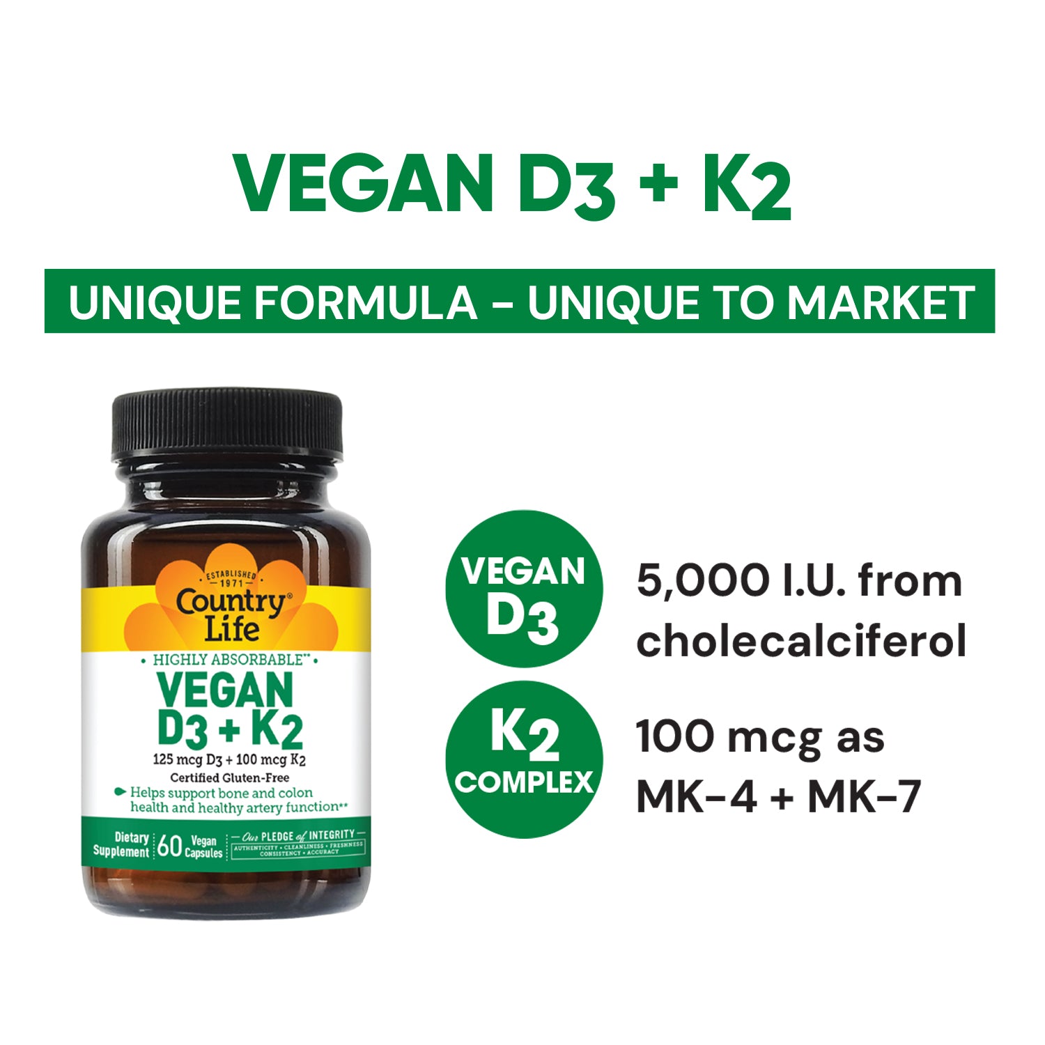 Vegan D3 + K2 media carousel view 8