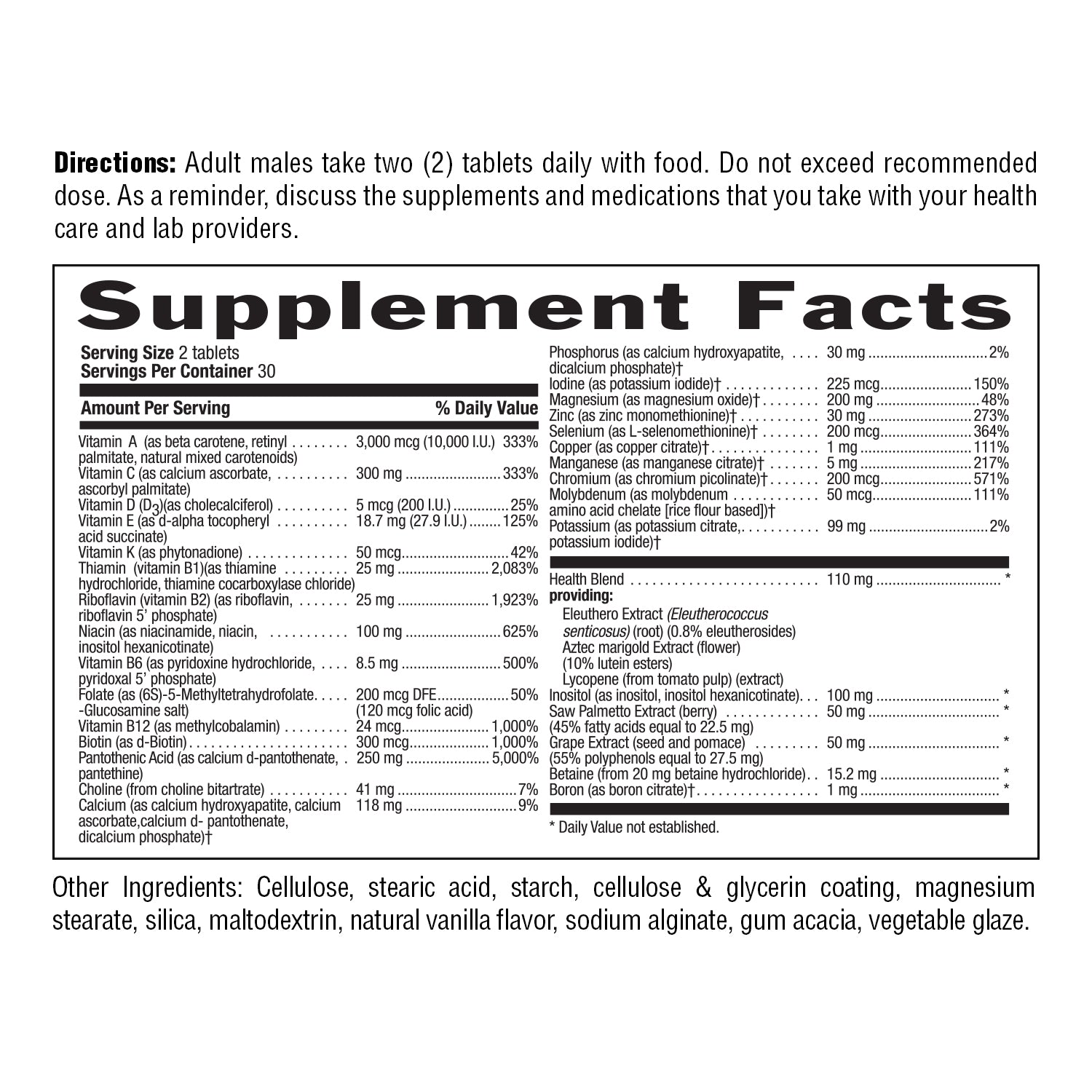 MAX For Men® Iron Free Multivitamin media carousel view 6
