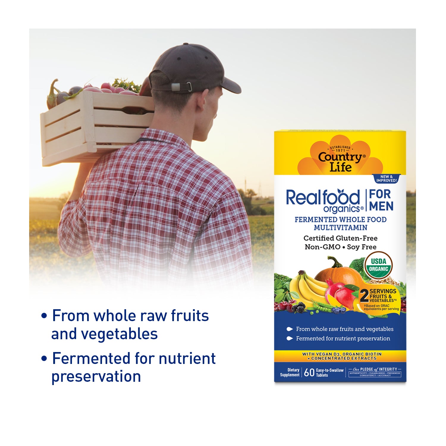 Realfood Organics® For Men media carousel view 4
