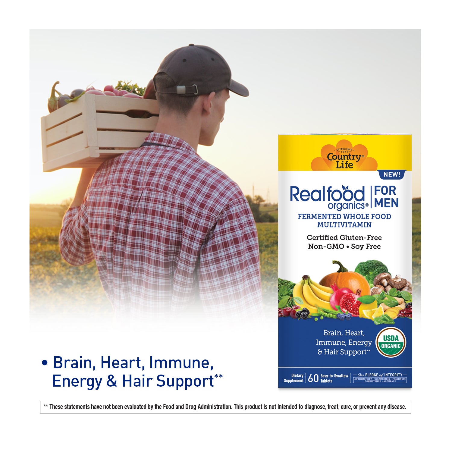 Realfood Organics® Multivitamin For Men media carousel view 4