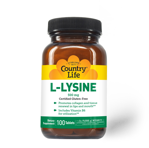 L-Lysine 500mg - Immune & Collagen Support