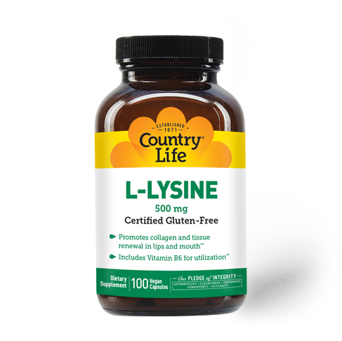 L-Lysine 500mg - Immune & Skin Support
