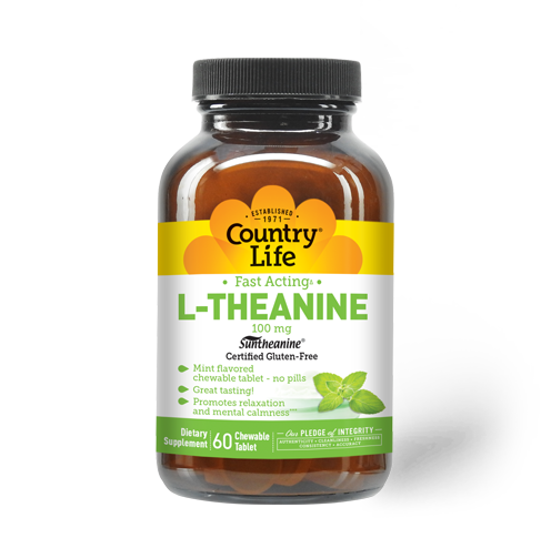 Fast Acting L-Theanine 100 MG 60 Chewable Tablet 