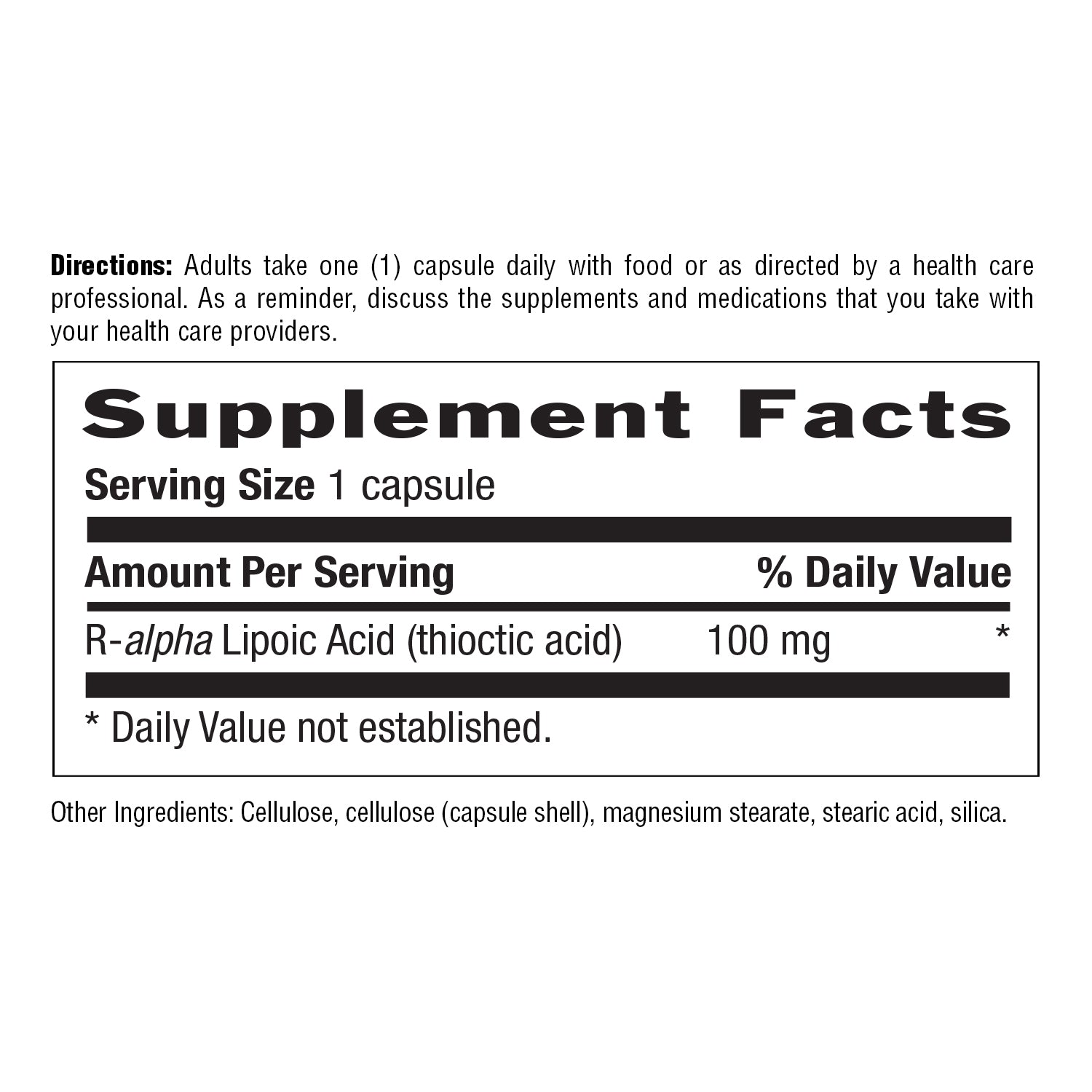 R-Lipoic Acid 100 mg