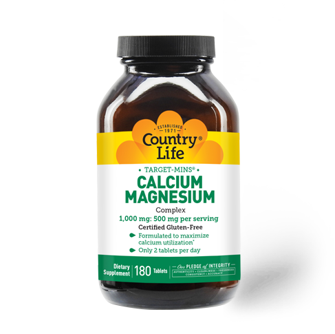 Supplement facts for Target Mins Calcium Magnesium Complex 180 Count 