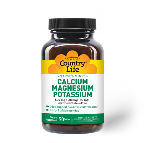 Calcium Magnesium Potassium Mineral Supplement– Country Life Vitamins