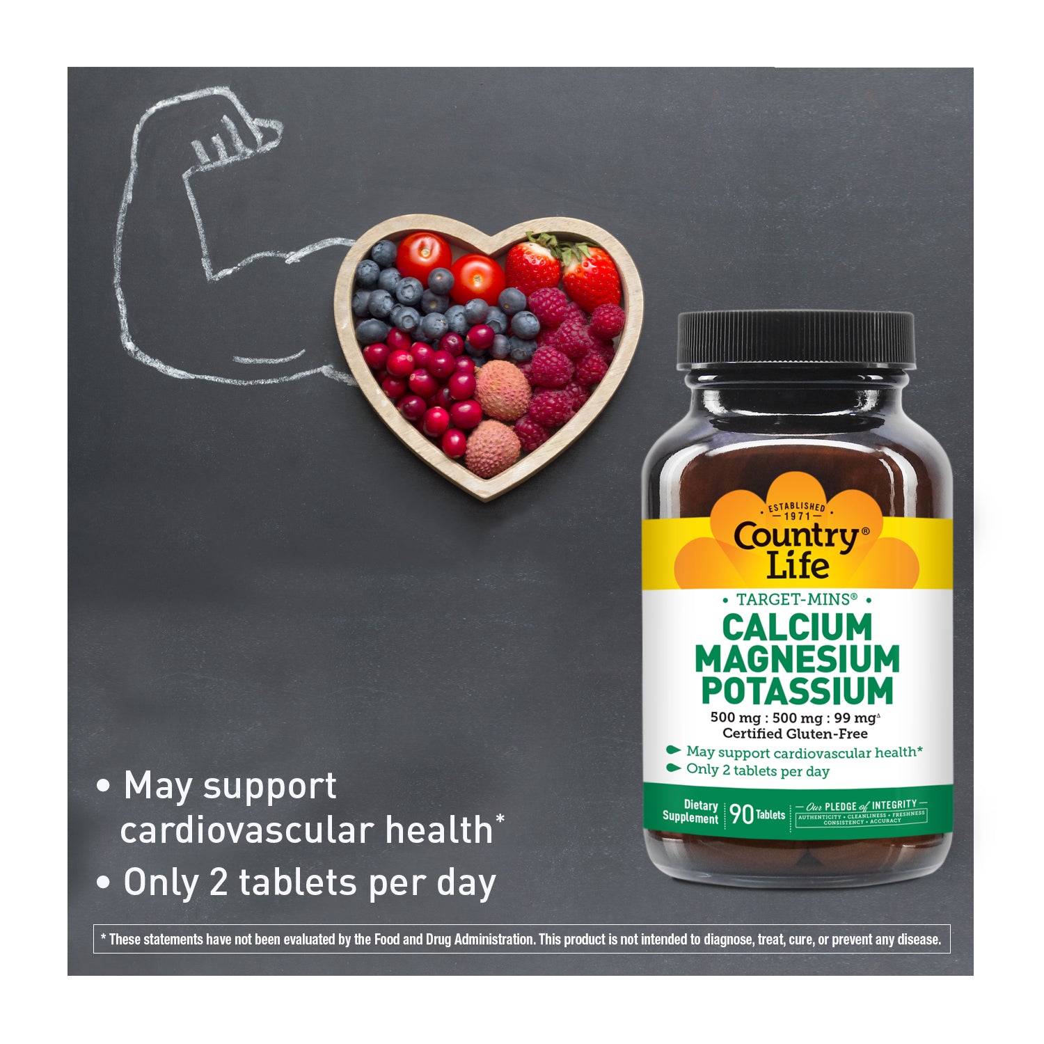 May support cardiovascular health* - Only 2 tablets per day