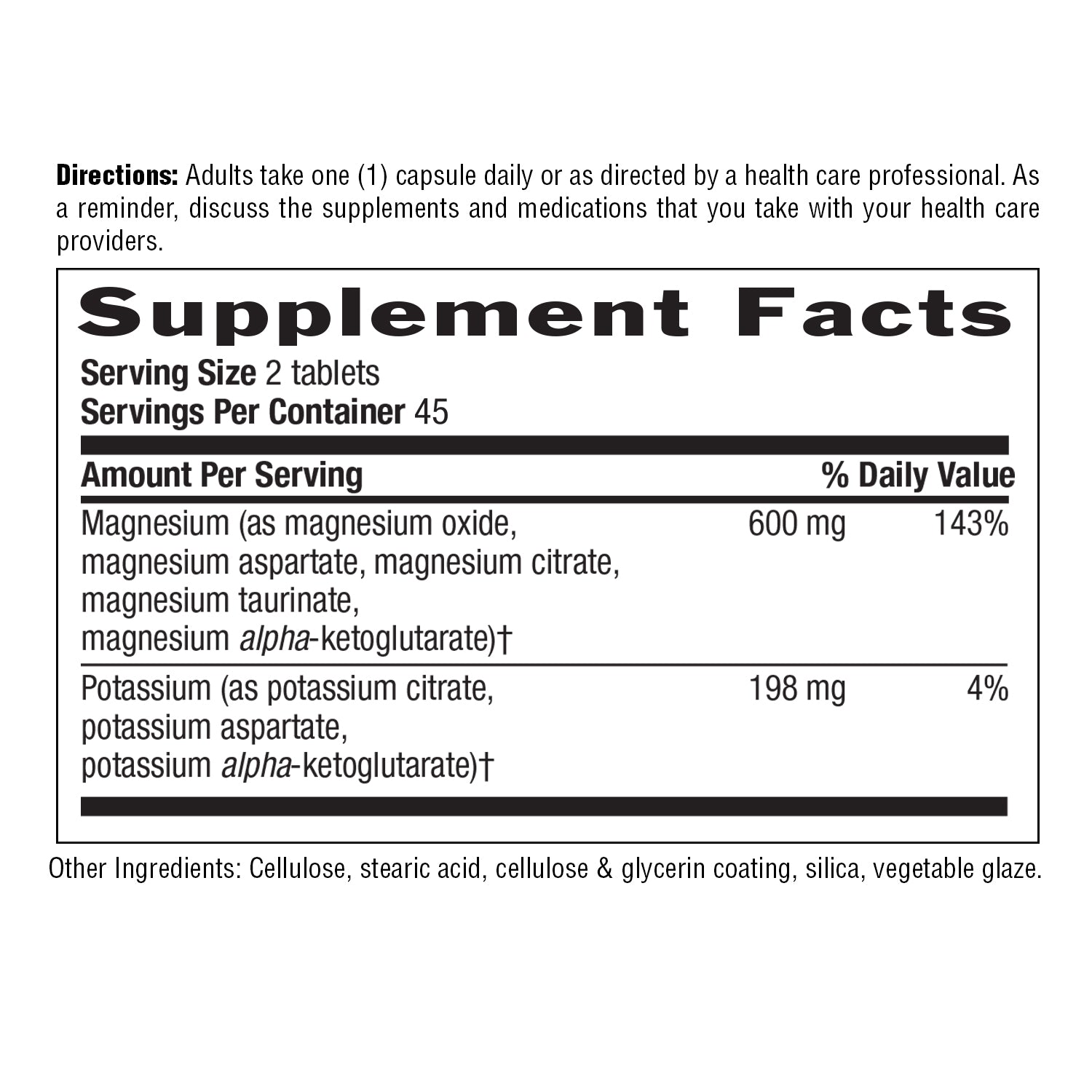 Target-Mins® Magnesium Potassium Aspartate