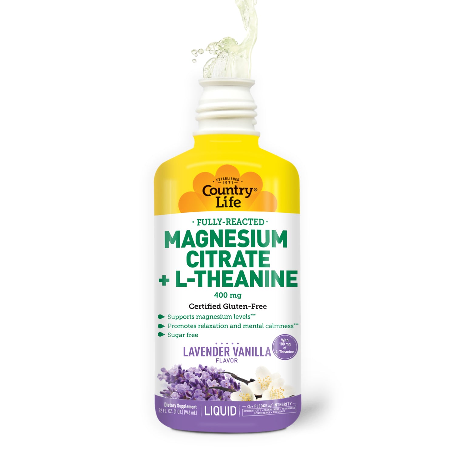 Magnesium Citrate + L-Theanine Lavender Vanilla Supplement
