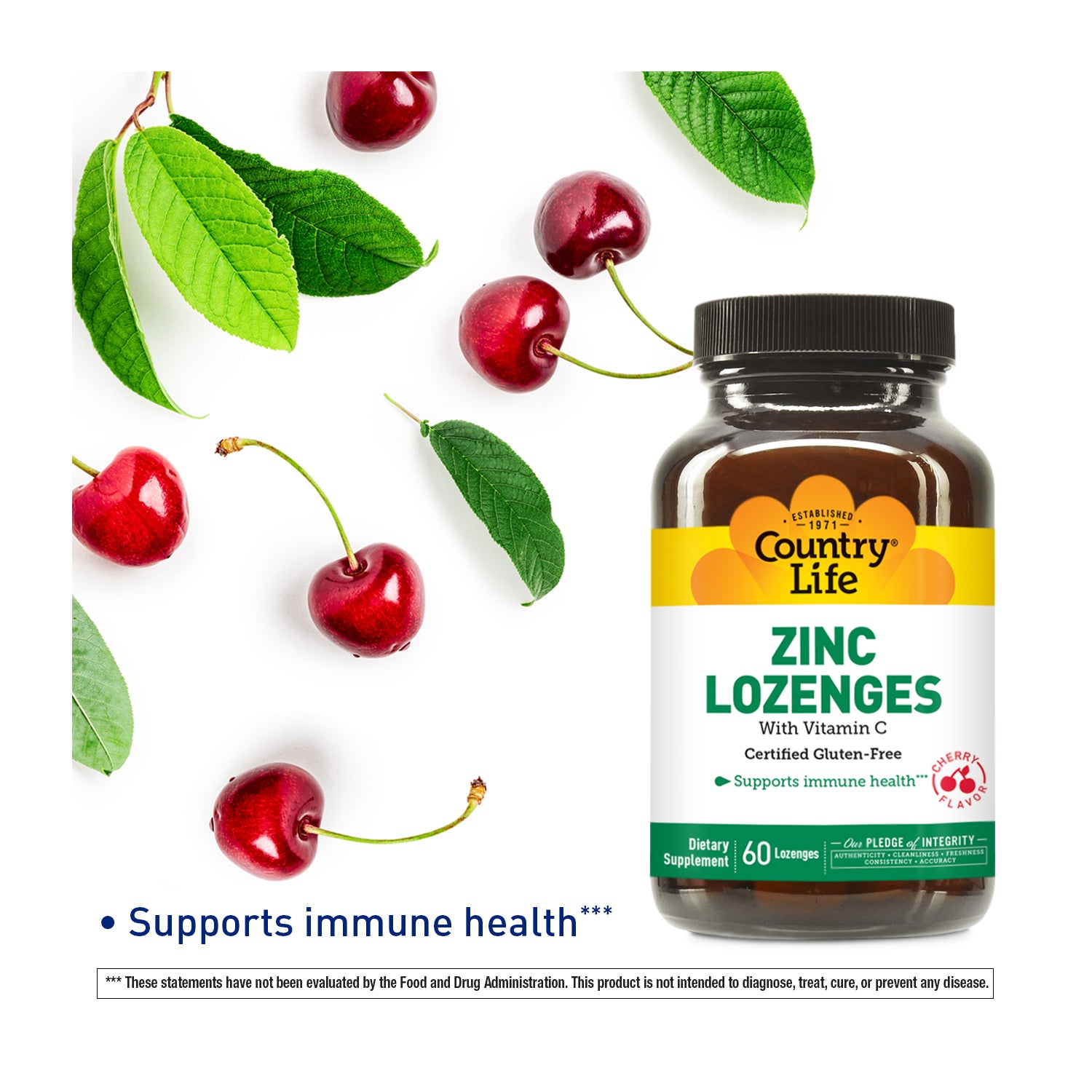 Zinc Lozenges Cherry Flavor