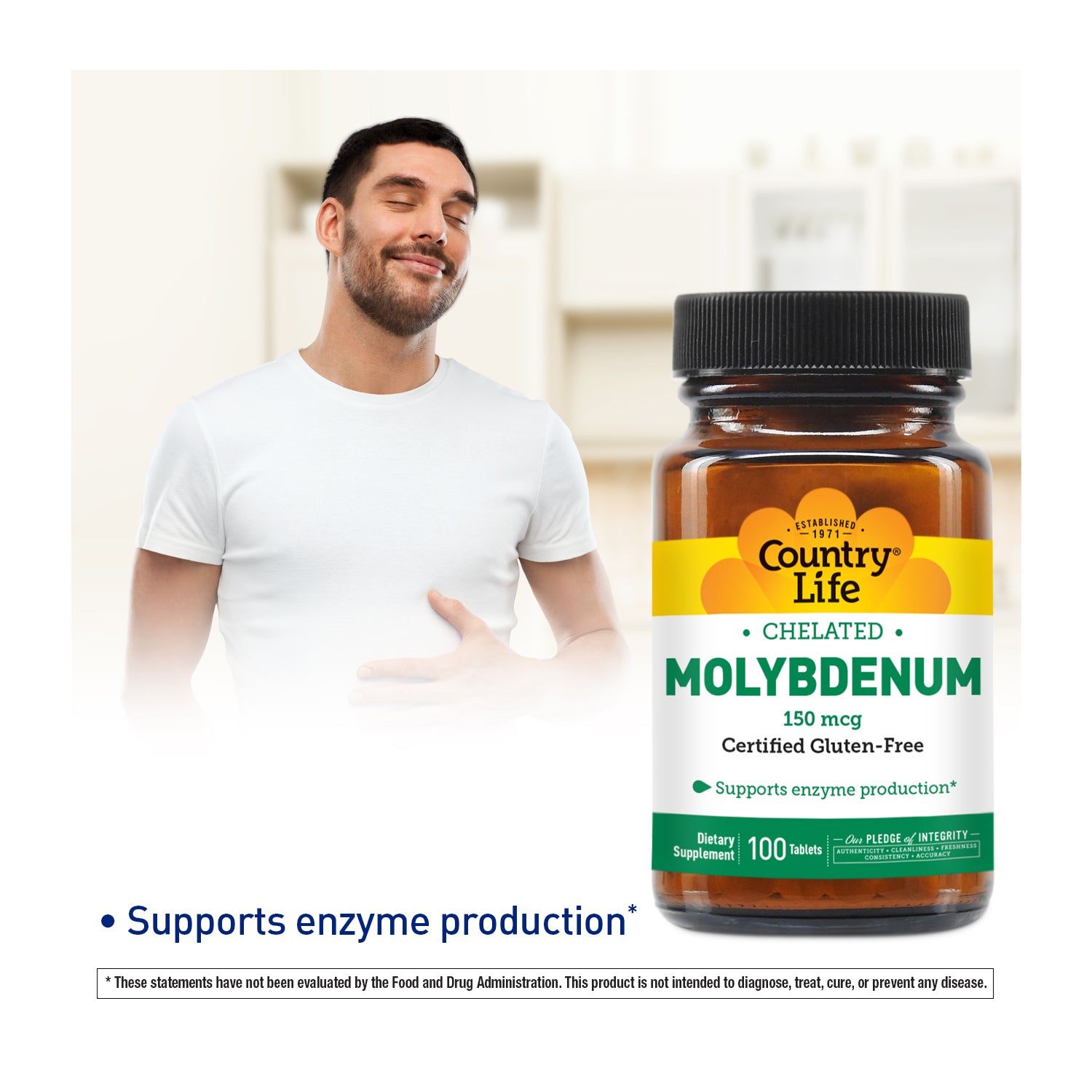 Chelated Molybdenum 150 mcg