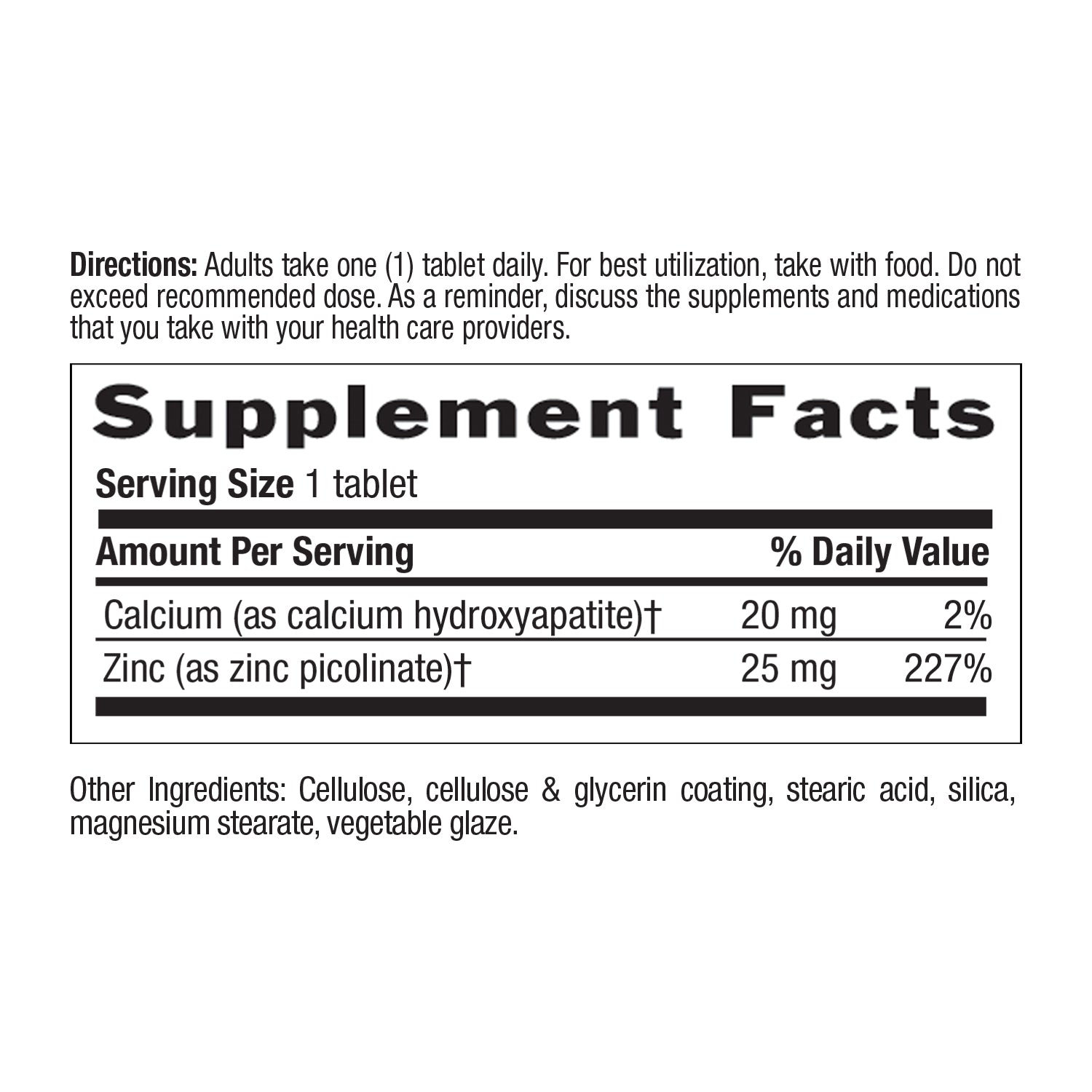 Zinc Picolinate 25 mg