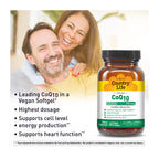 Vegan CoQ10 200 MG with man and women in back 