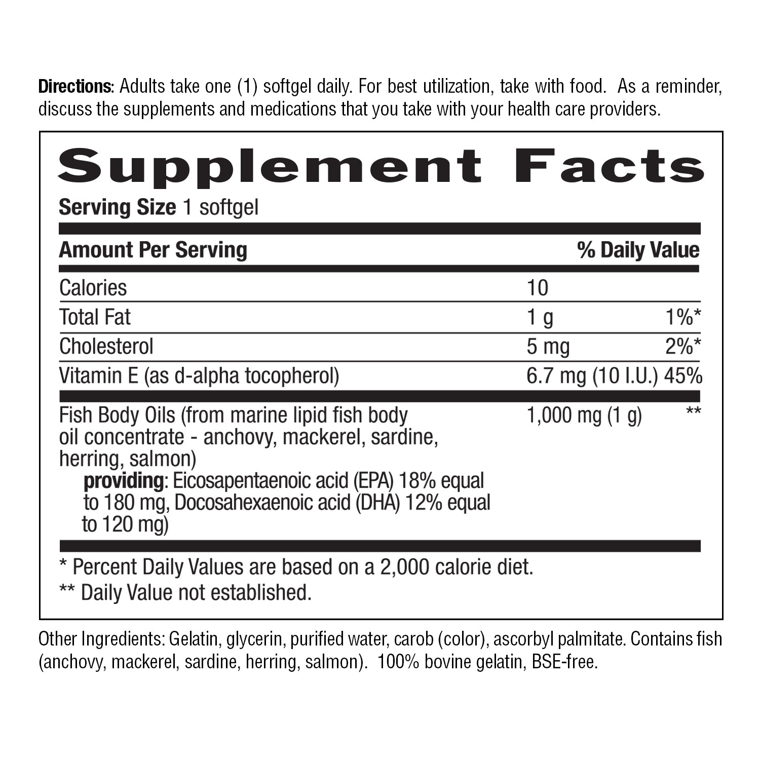 Supplement facts label for a dietary supplement with detailed nutritional information. media carousel view 8