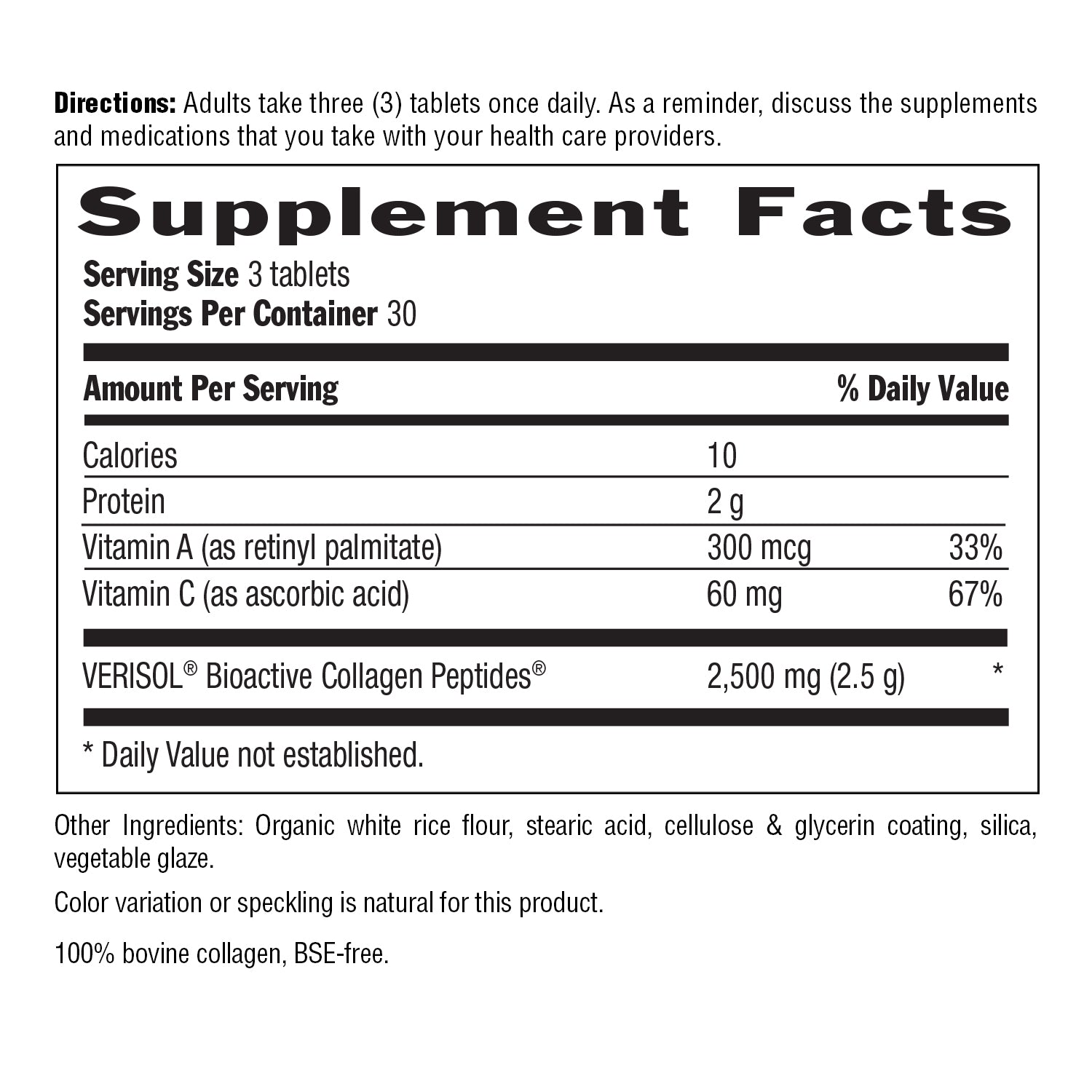 Maxi-Skin® Collagen + C&A Tablets