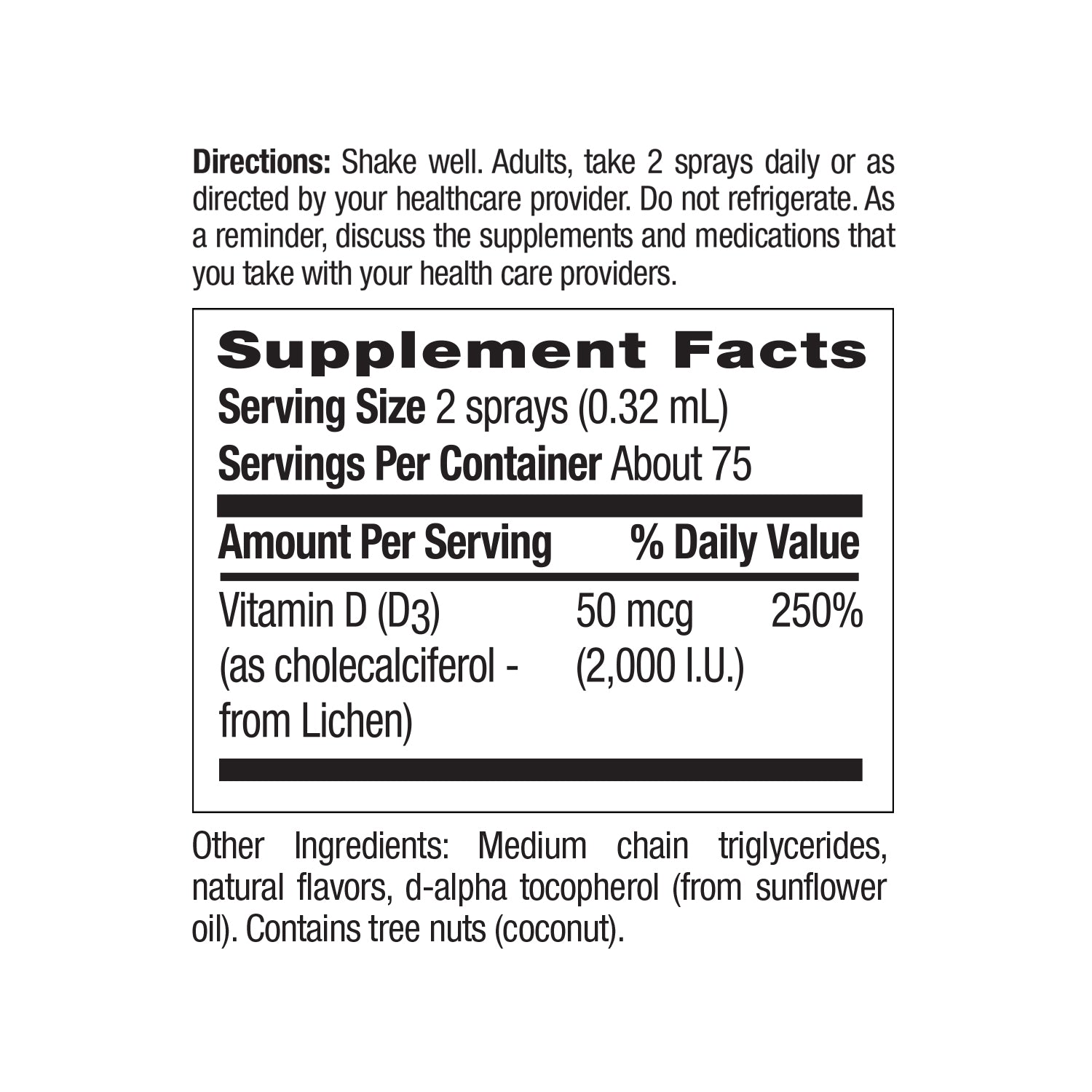 Vitamin D3 Spray - Strawberry