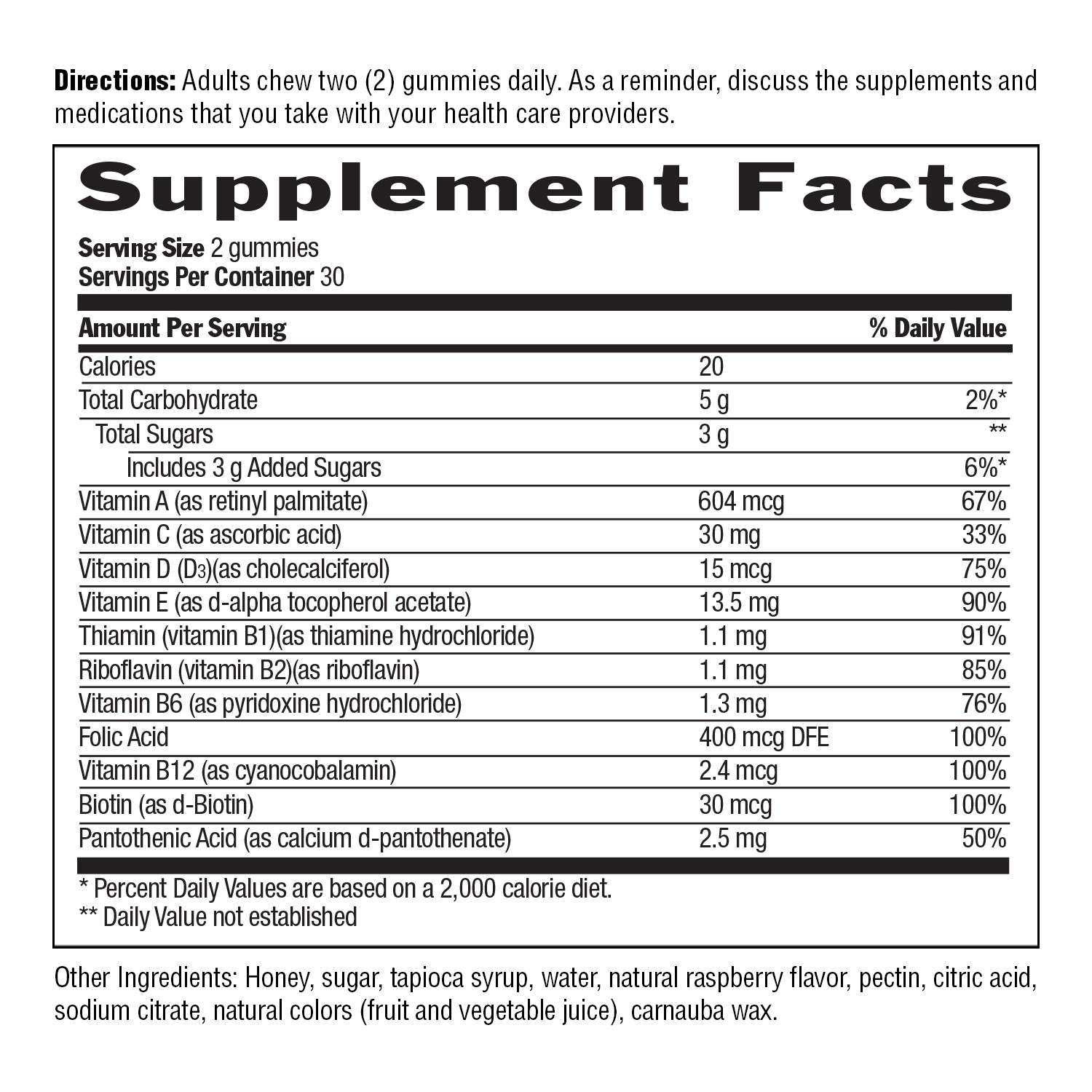 Adult Multivitamin Honey Gummies media carousel view 6