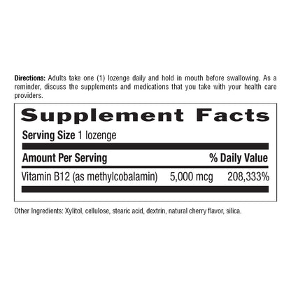 Methyl B-12 Lozenges 5000 mcg