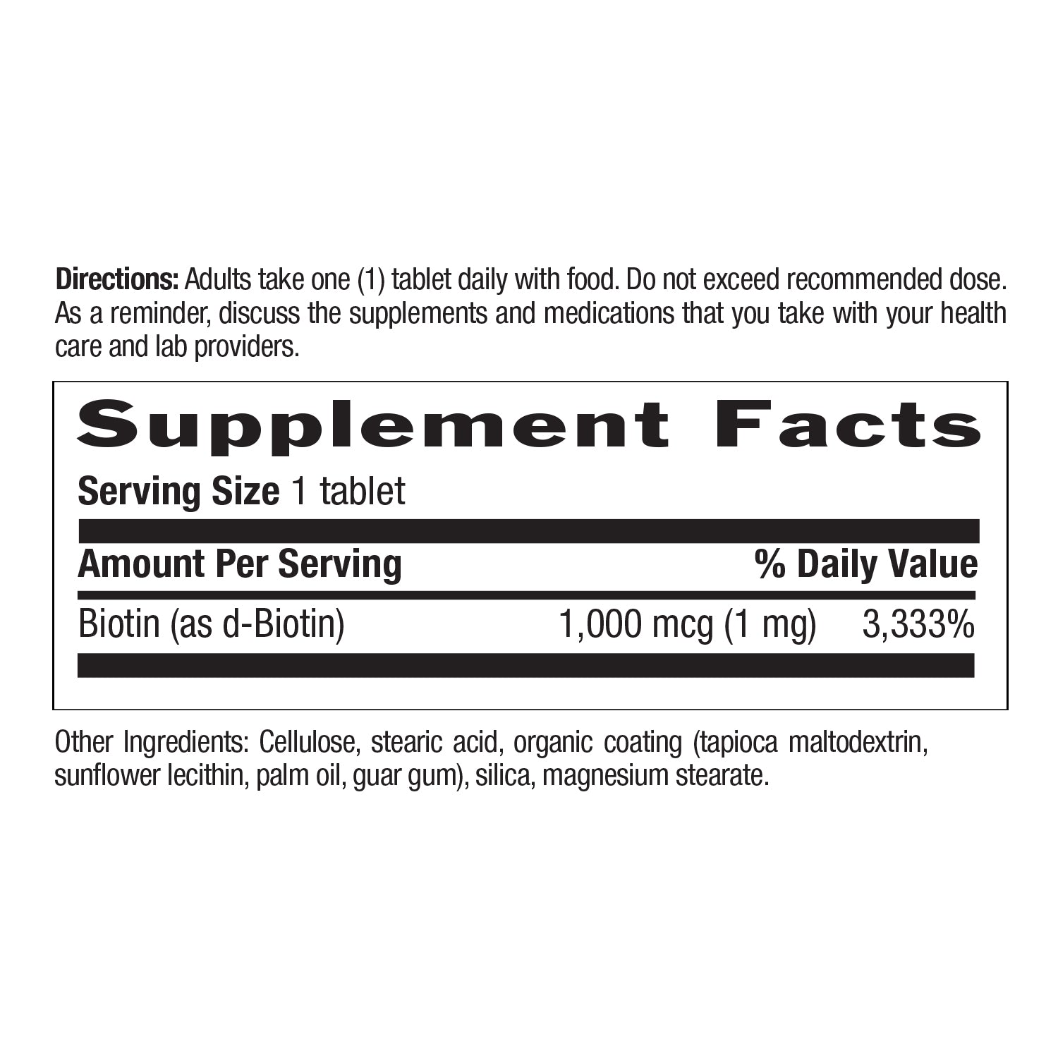 Biotin 1000 mcg