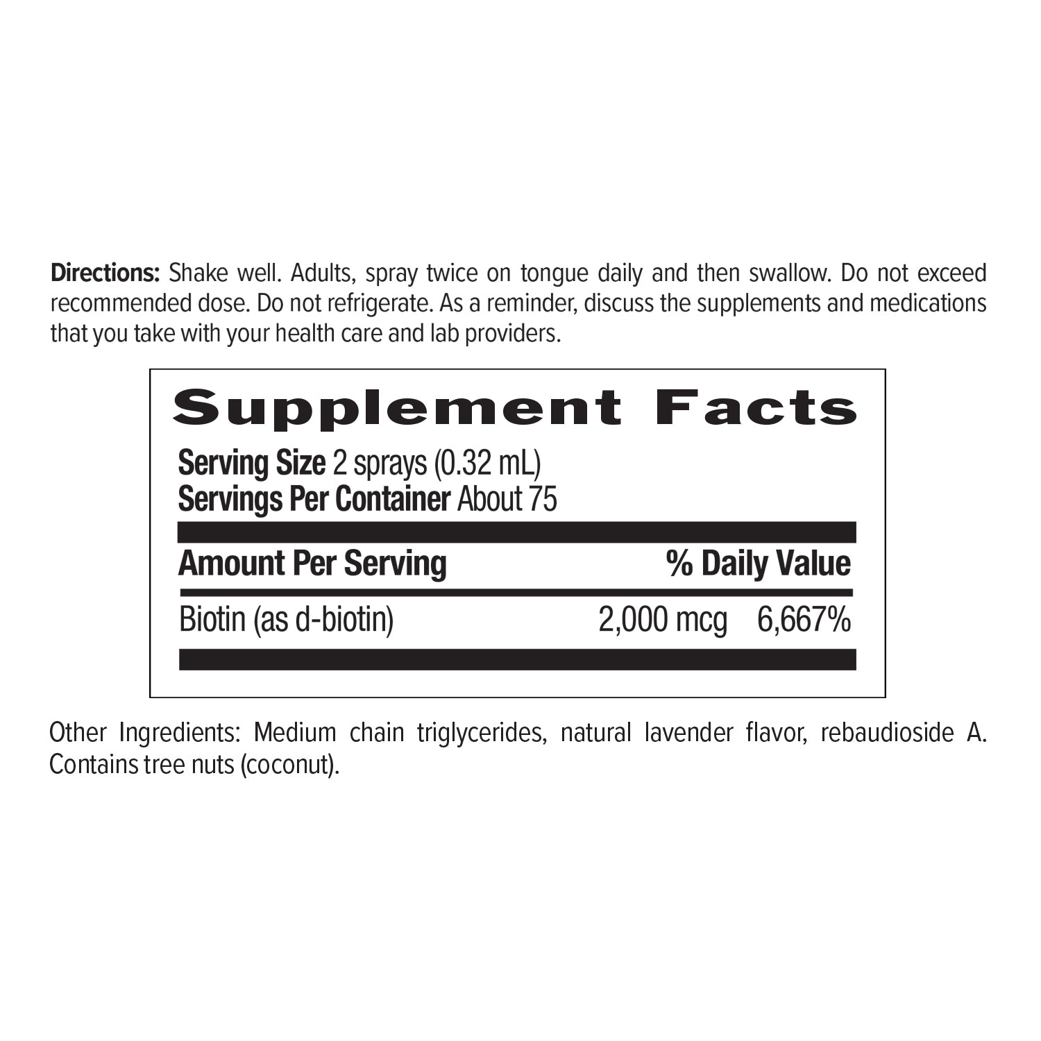 Biotin Spray Sweet Lavender