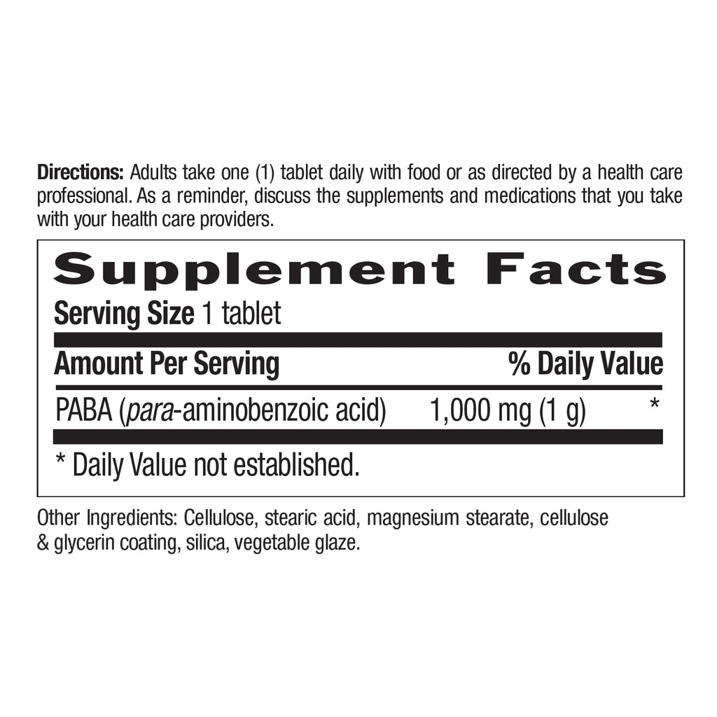 PABA 1,000 mg