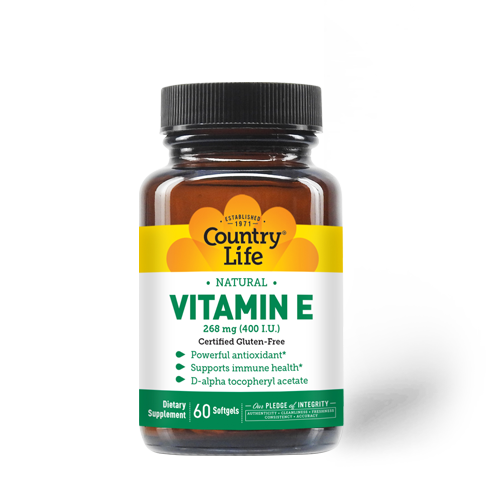 Natural Vitamin E Supplement | Antioxidant and Skin Health Support Country Life Vitamins Natural Vitamin E Supplement | Antioxidant and Skin Health Support Country Life Vitamins
