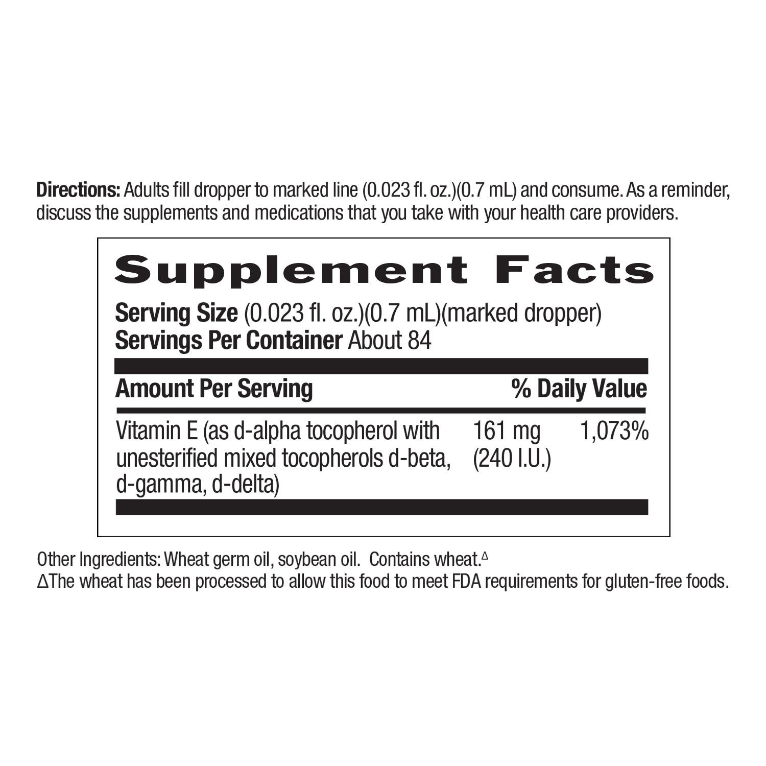 Natural Vitamin E Complex 20,000 I.U.