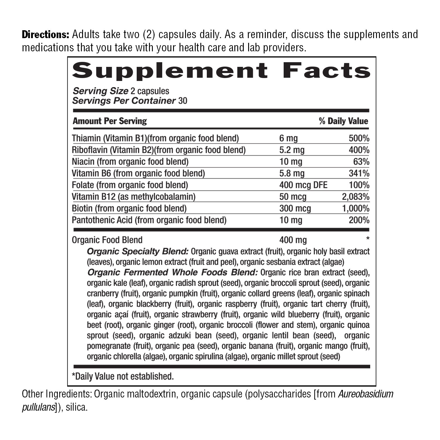 Real Food Organics B Complex