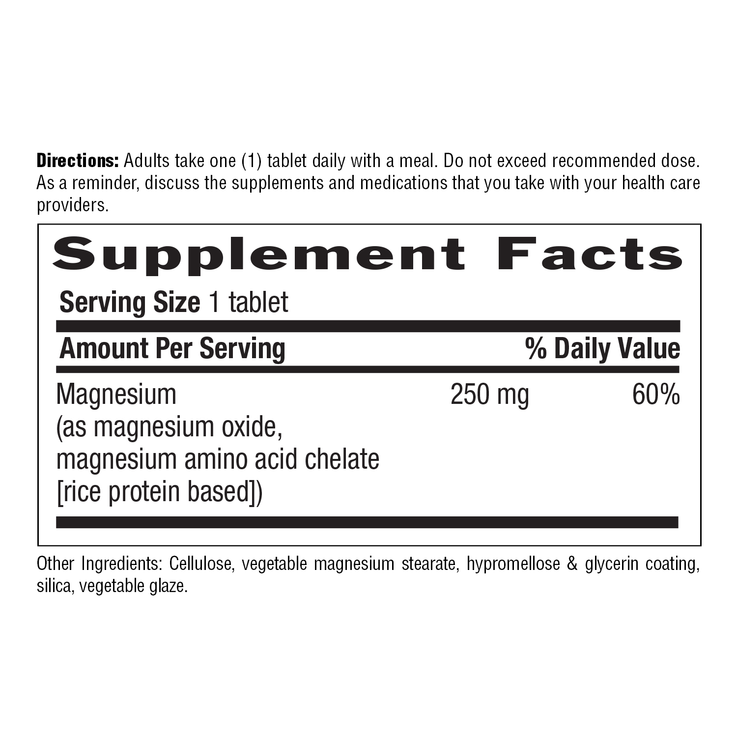 Chelated Magnesium 250 mg