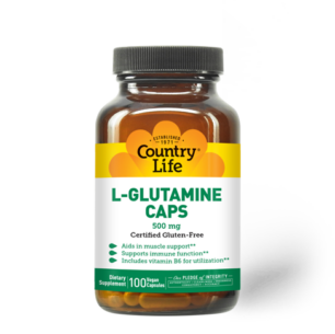L-Glutamine Caps 500 mg – 100 Capsules