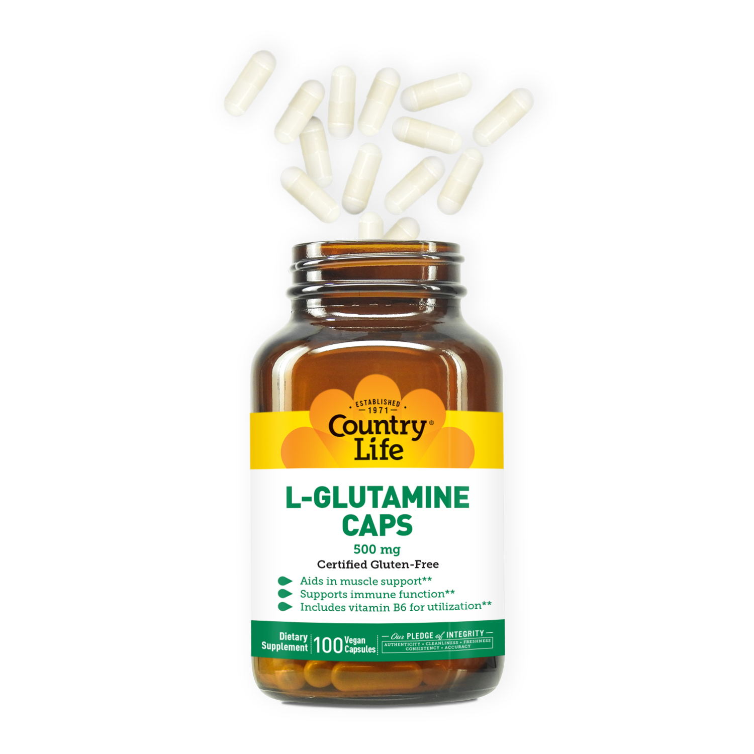 L-Glutamine Caps 500 mg
