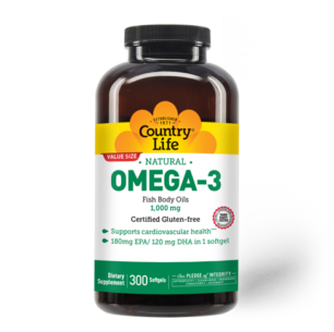 Omega-3 Fish Oil 1000 mg – 300 Softgels