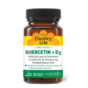 Quercetin + D3 – 30 Capsules